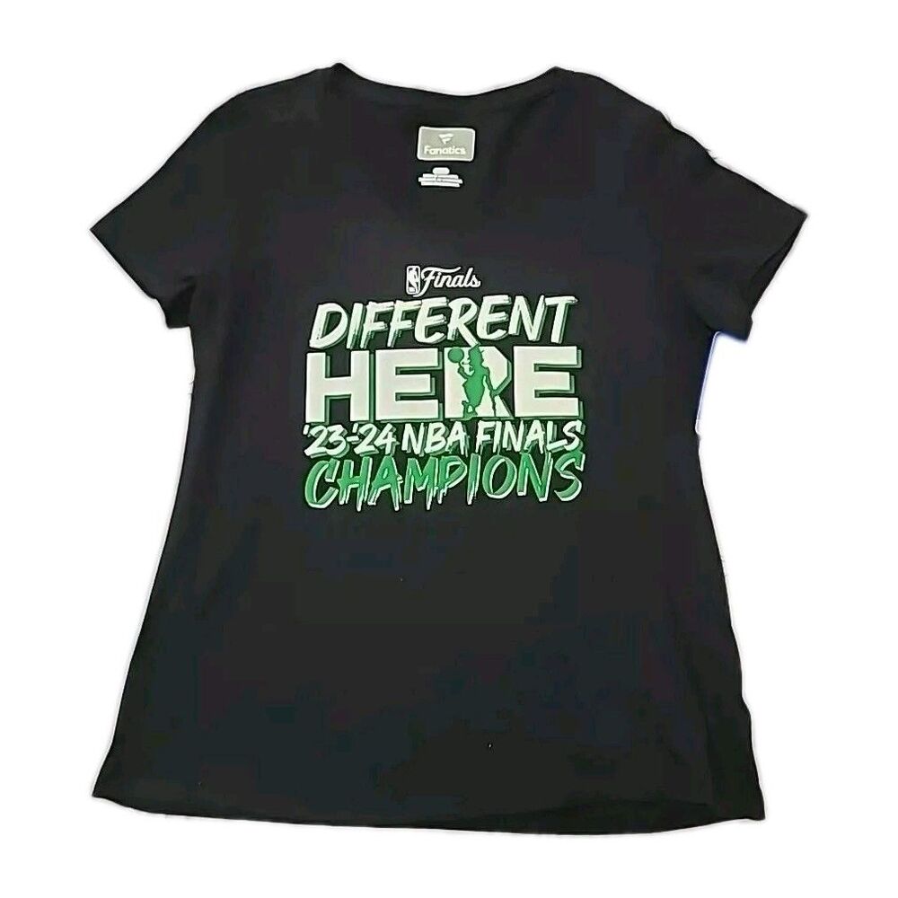 Boston Celtics Finals Champions 2024 * Black* Women’s *Large*Fanatics T-Shirt